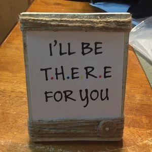 wooden Friends picture frame